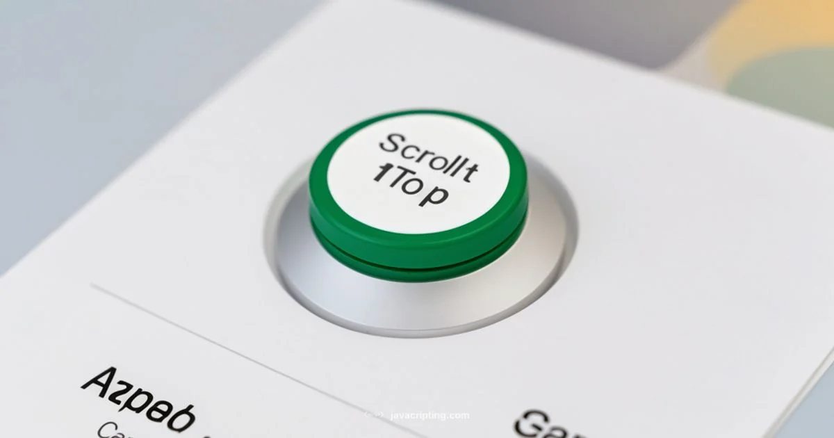 Scroll to Top Scroll to Top - JavaScripting