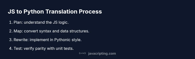 Tailwind CSS styled process infographic showing translation steps