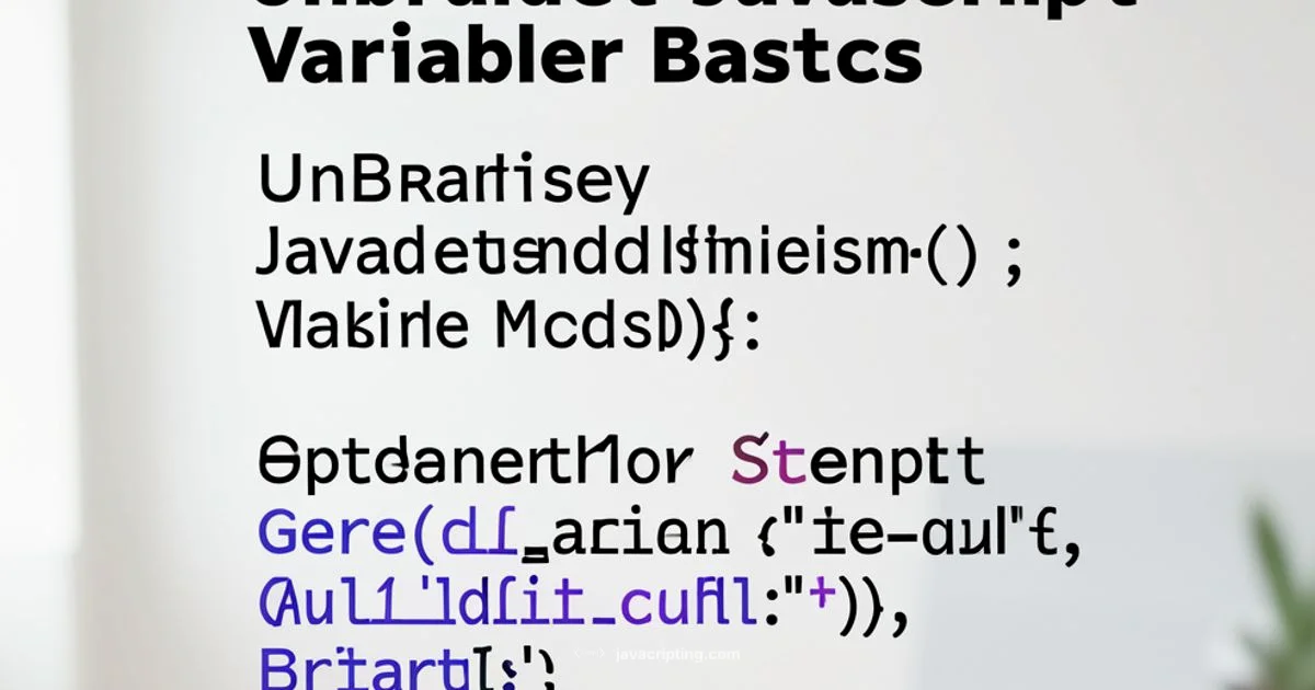JavaScript Variables - JavaScripting